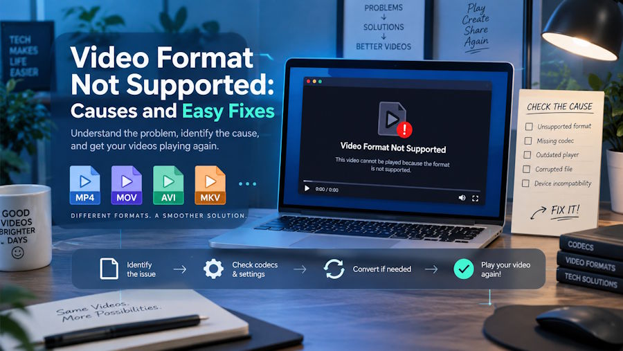 Video Format Not Supported: Causes and Easy Fixes
