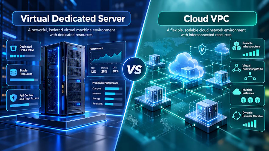 Virtual dedicated server vs Cloud VPC: Choosing the right infrastructure
