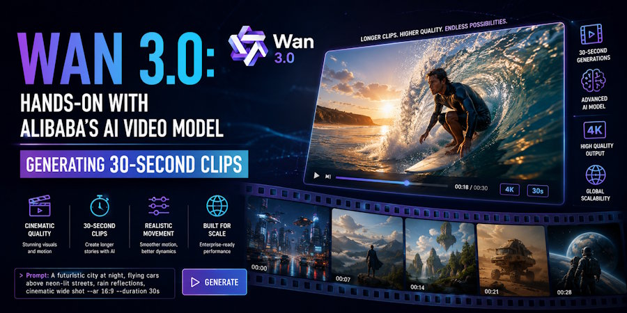 Wan 3.0: Hands-on with Alibaba's AI Video Model Generating 30-Second Clips