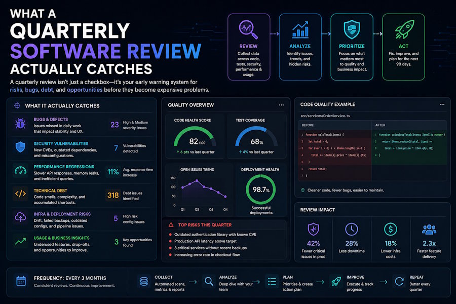 What a Quarterly Software Review Actually Catches