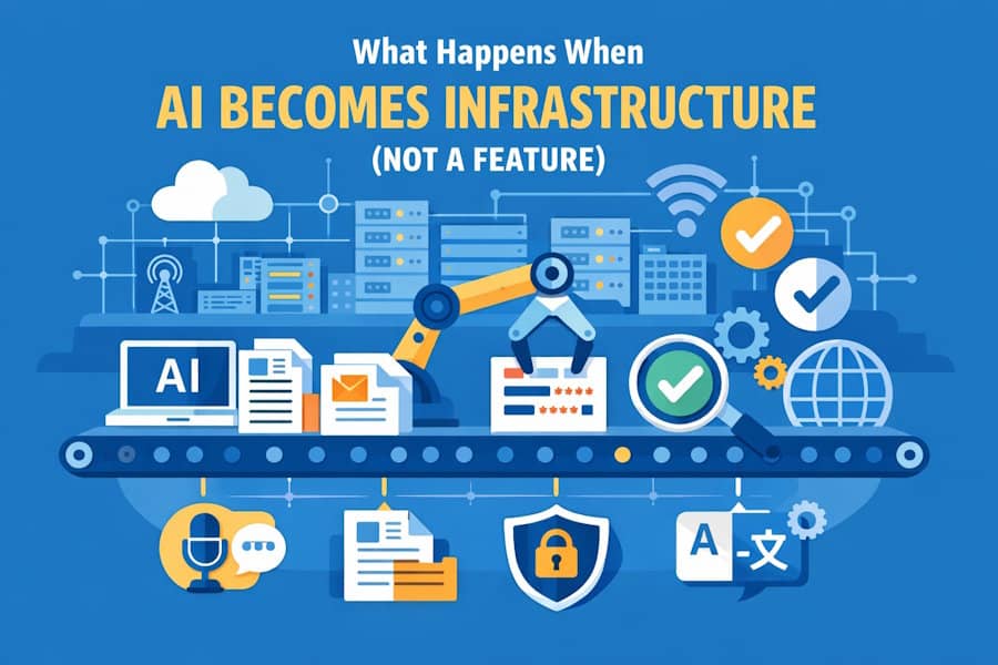 What Happens When AI Becomes Infrastructure (Not a Feature)