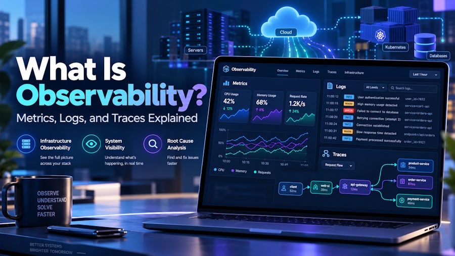 What Is Observability? Metrics, Logs, and Traces Explained