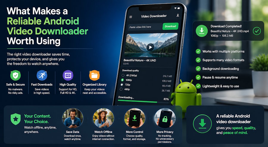 What Makes a Reliable Android Video Downloader Worth Using