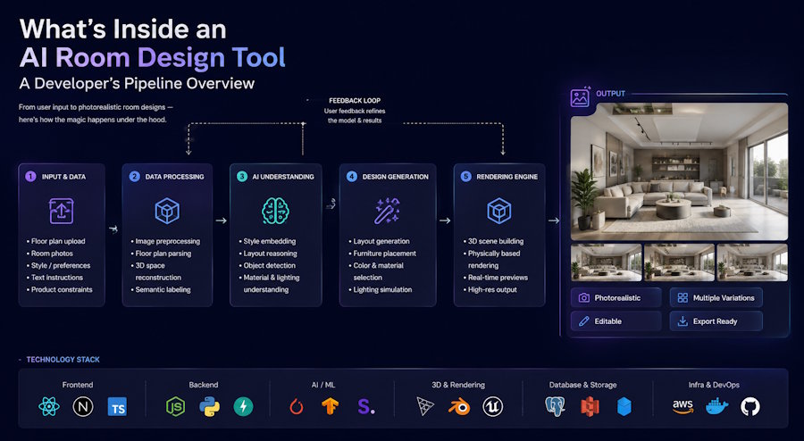 What’s Inside an AI Room Design Tool: A Developer’s Pipeline Overview