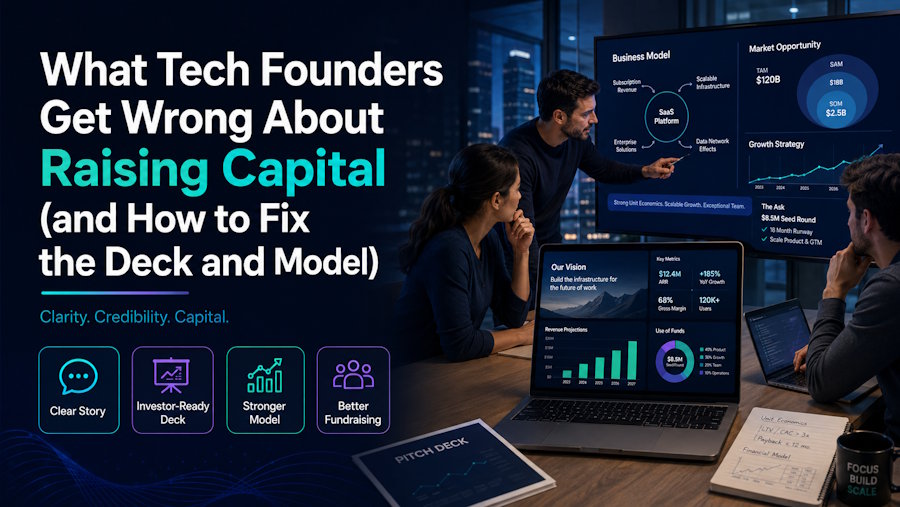 What Tech Founders Get Wrong About Raising Capital (and How to Fix the Deck and Model)