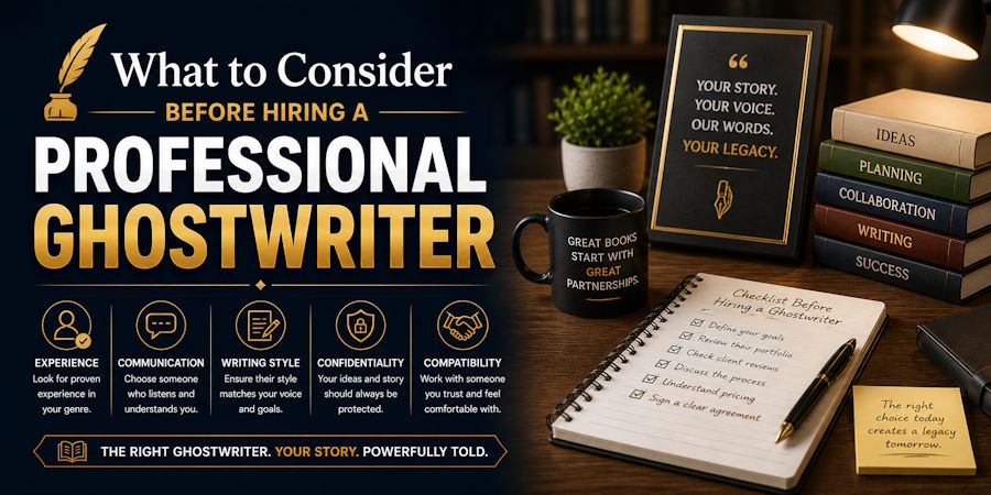 What to Consider Before Hiring a Professional Ghostwriter