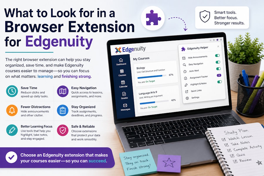 What to Look for in a Browser Extension for Edgenuity