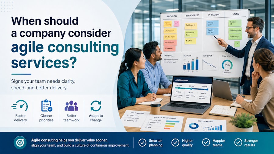 When should a company consider agile consulting services?