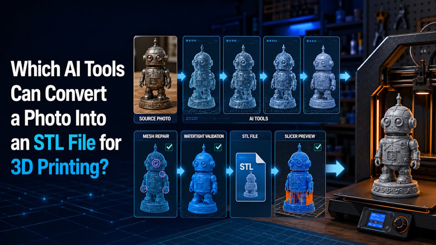 Which AI Tools Can Convert a Photo Into an STL File for 3D Printing?