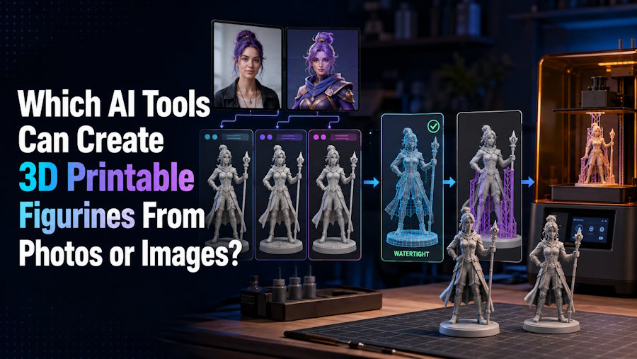 Which AI Tools Can Create 3D Printable Figurines From Photos or Images?