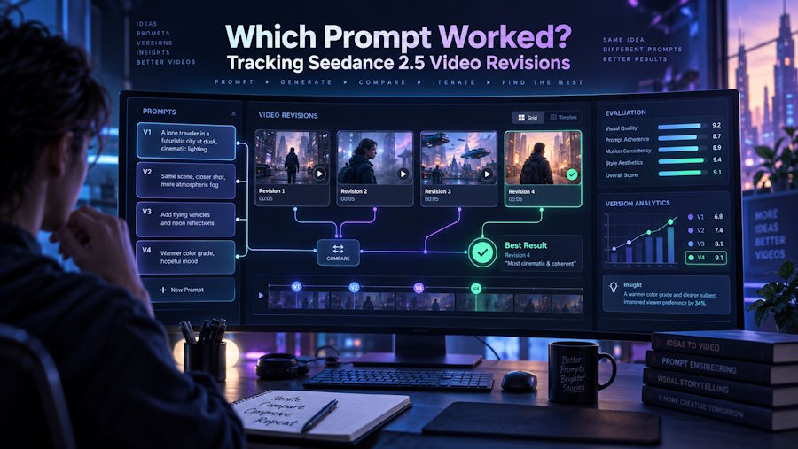 Which Prompt Worked? Tracking Seedance 2.5 Video Revisions