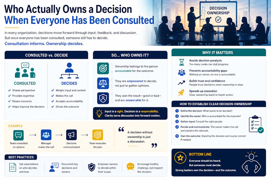 Who Actually Owns a Decision When Everyone Has Been Consulted