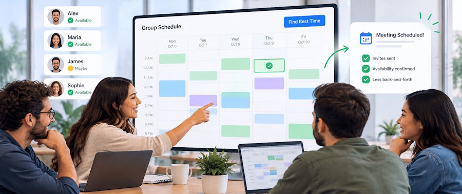 Why a Group Scheduling Tool Can Reduce Back-and-Forth When Organizing Availability