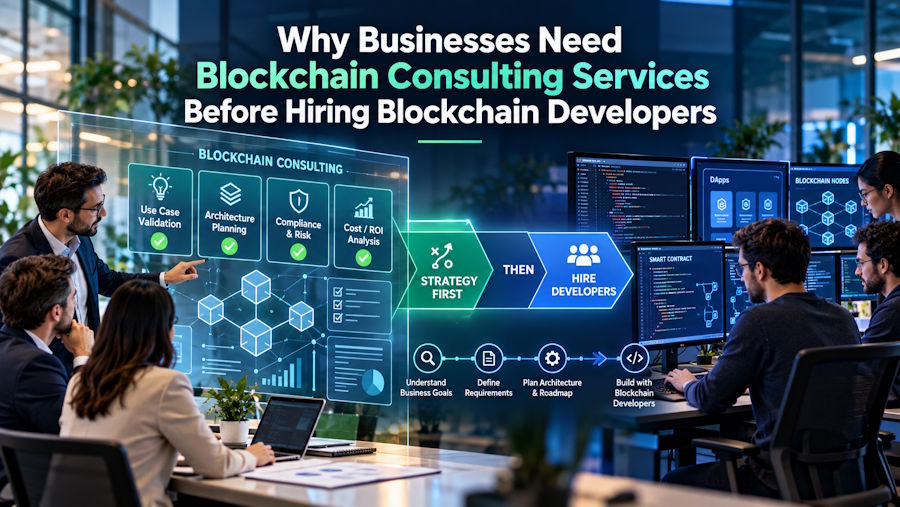 Why Businesses Need Blockchain Consulting Services Before Hiring Blockchain Developers