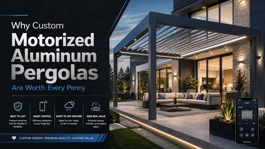 Why Custom Motorized Aluminum Pergolas Are Worth Every Penny