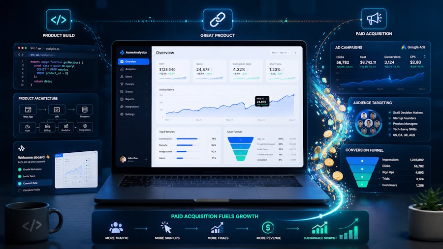 Why Developer-Built SaaS Products Still Need Paid Acquisition