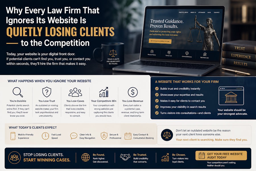 Why Every Law Firm That Ignores Its Website Is Quietly Losing Clients to the Competition