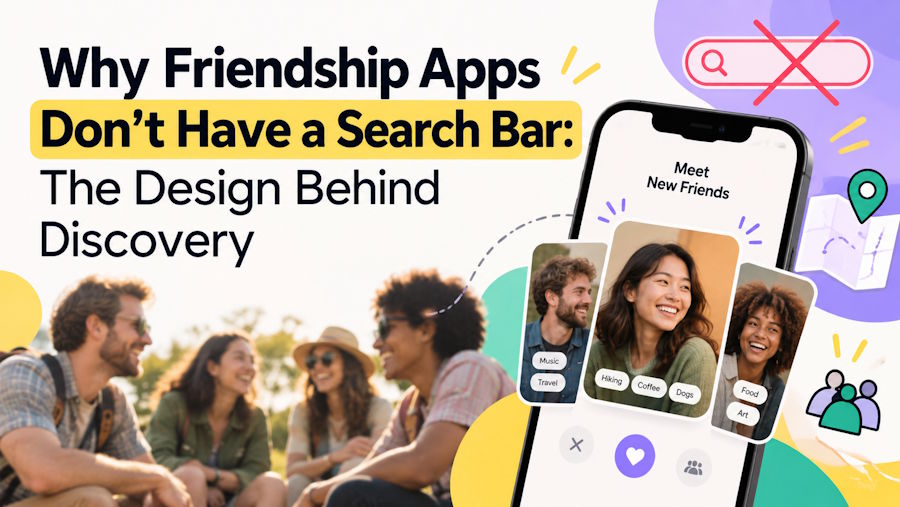 Why Friendship Apps Don't Have a Search Bar: The Design Behind Discovery