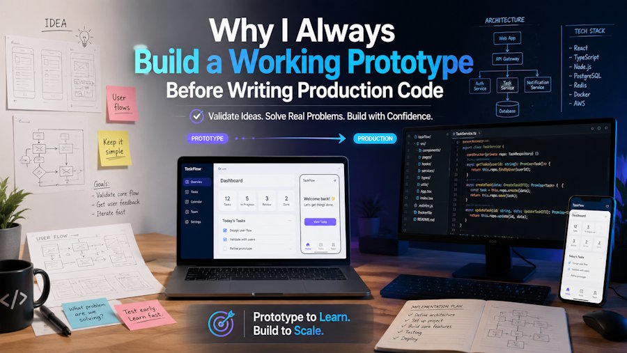 Why I Always Build a Working Prototype Before Writing Production Code