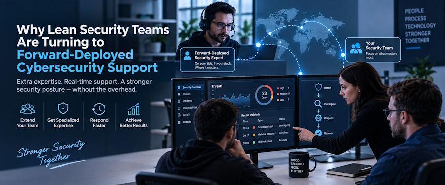 Why Lean Security Teams Are Turning to Forward-Deployed Cybersecurity Support