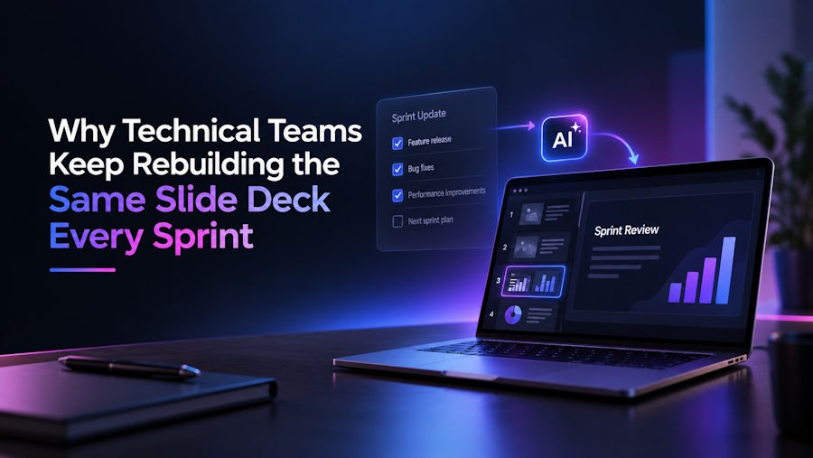 Why Technical Teams Keep Rebuilding the Same Slide Deck Every Sprint
