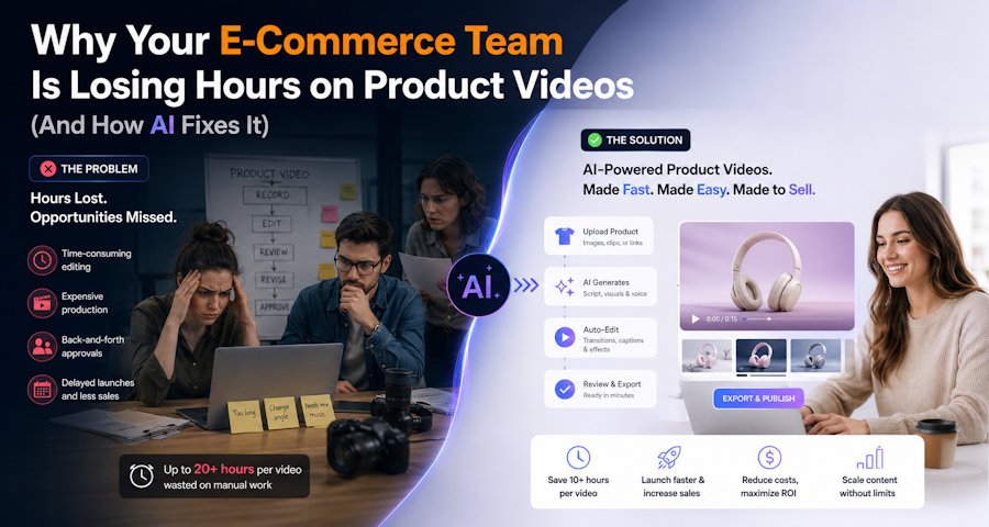 Why Your E-Commerce Team Is Losing Hours on Product Videos (And How AI Fixes It)