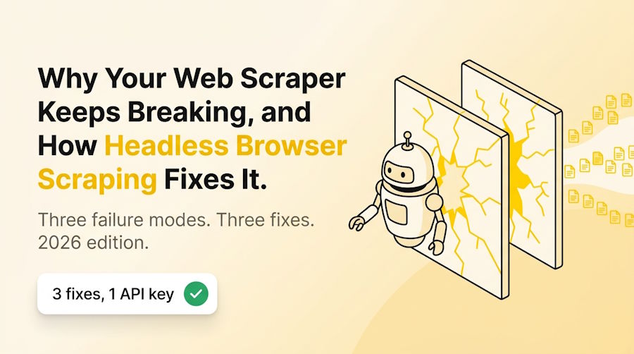 Why Your Web Scraper Breaks, and How Headless Browser Scraping Fixes It