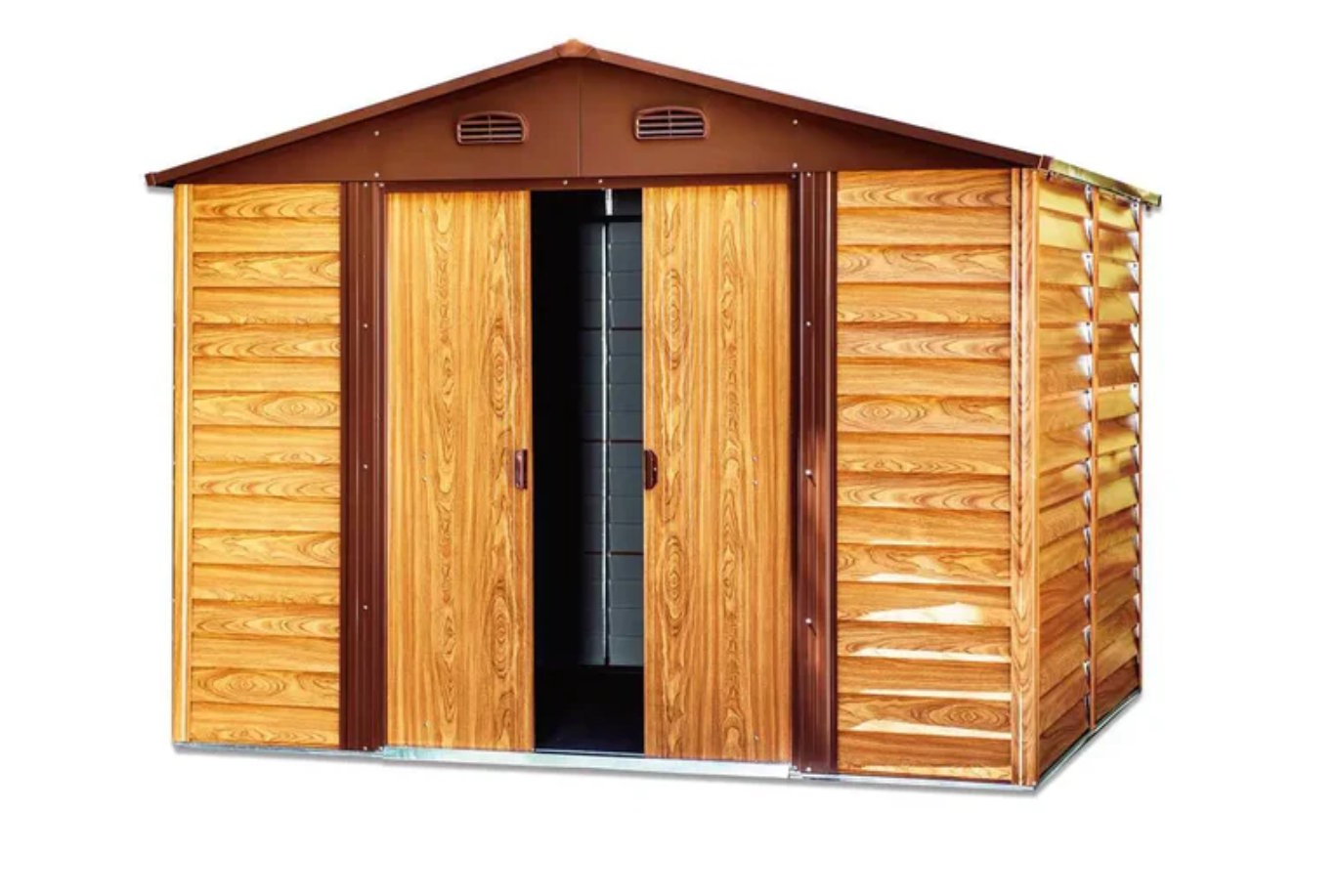 Wood-Grain Galvanized Apex Roof Metal Sheds: Practical Applications in Industrial and Logistical Operations