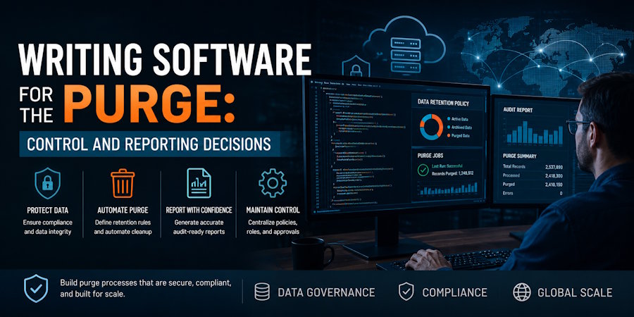 Writing Software for the Purge: Control and Reporting Decisions