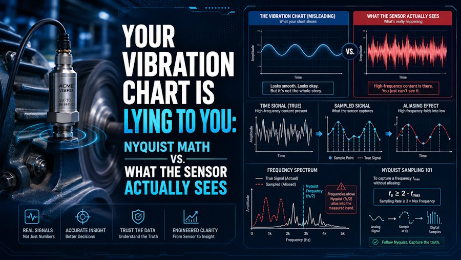Your Vibration Chart Is Lying to You: Nyquist Math vs. What the Sensor Actually Sees