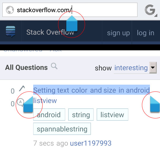 Holo theme android