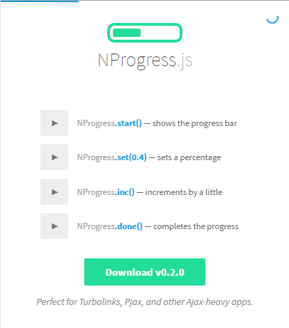 c progress bar loading webpage