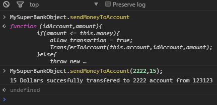 Prevent variable from being accesed in console