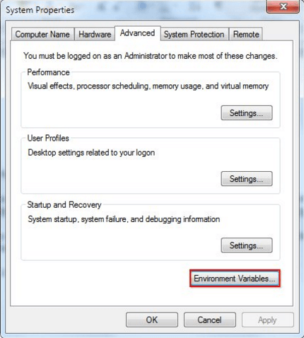 Python environment variable