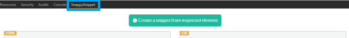Go to SnappySnippet tab