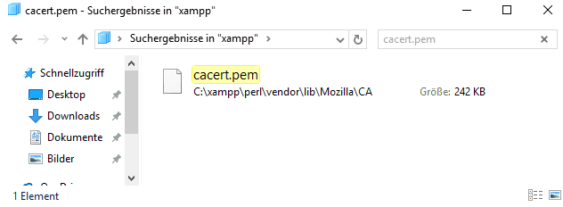 xampp ssl certificate localhost