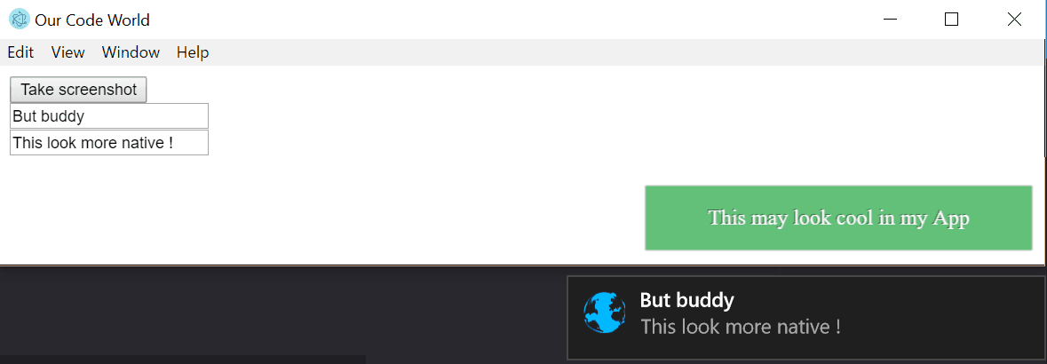 Native notification vs custom