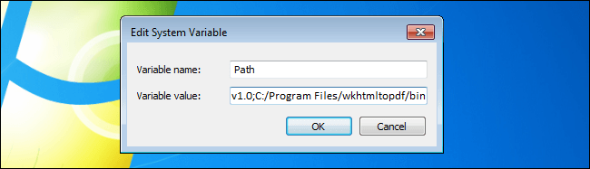 Environment variable windows 7 and 8