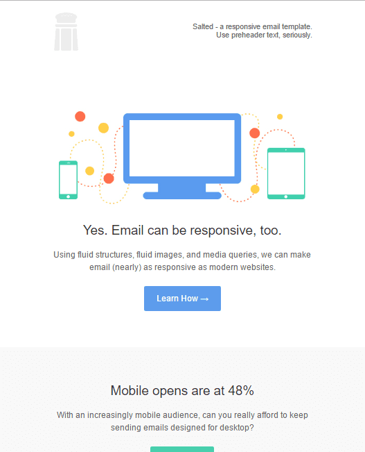 Salted html email template