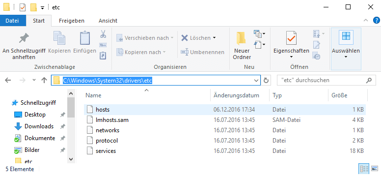 Edit Hosts file in Windows