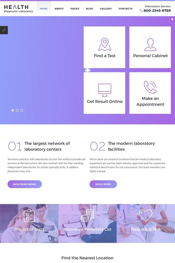 Health Diagnostic Laboratory Joomla Template