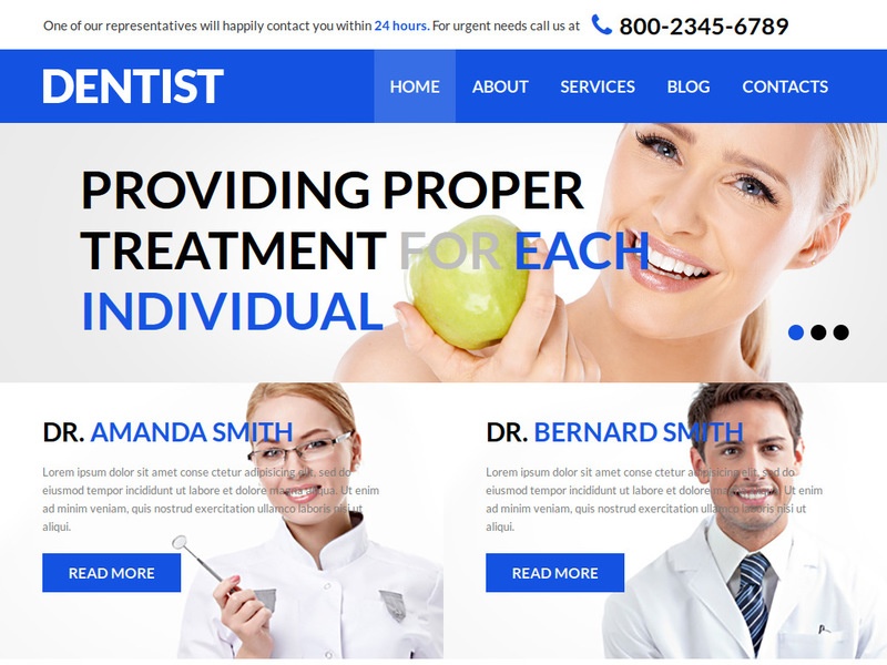 Dental Health and Care Joomla template