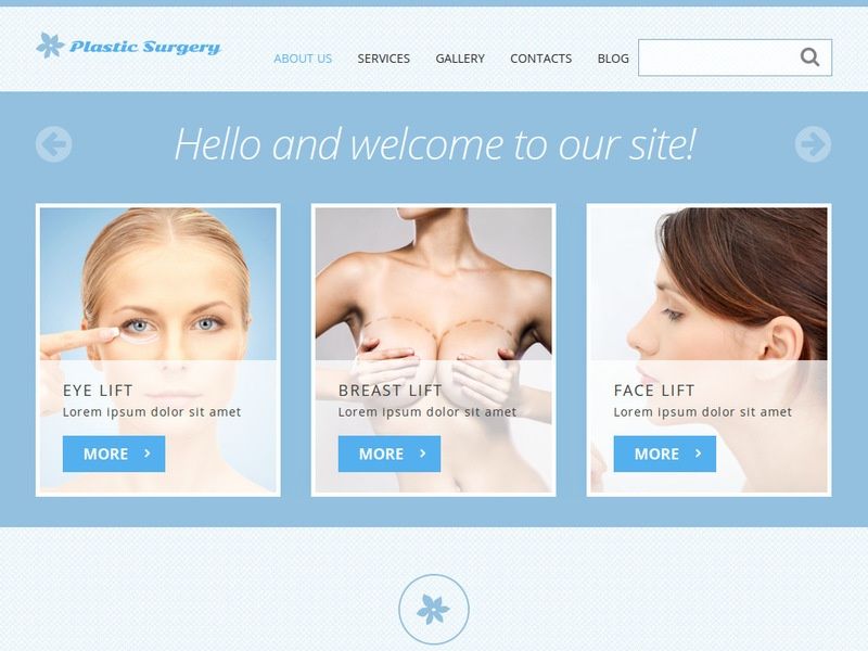 Plastic surgery template joomla