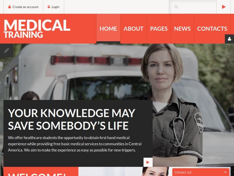 Medical Training Joomla Template