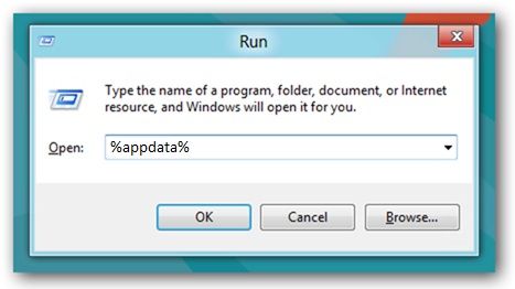 Windows start appdata folder