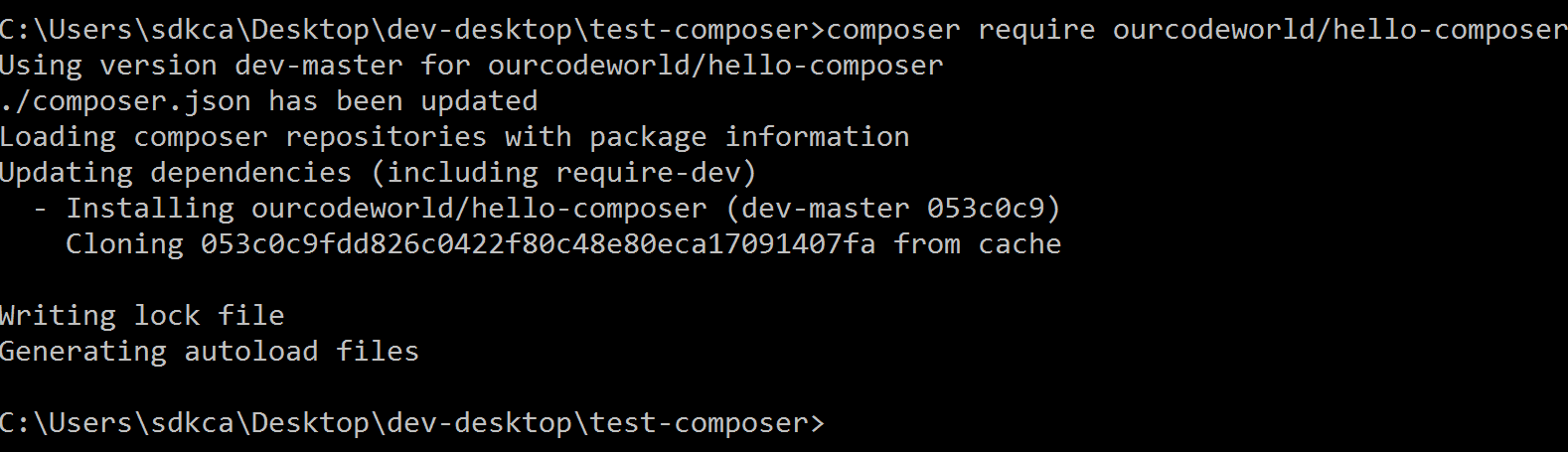 Composer Install Package