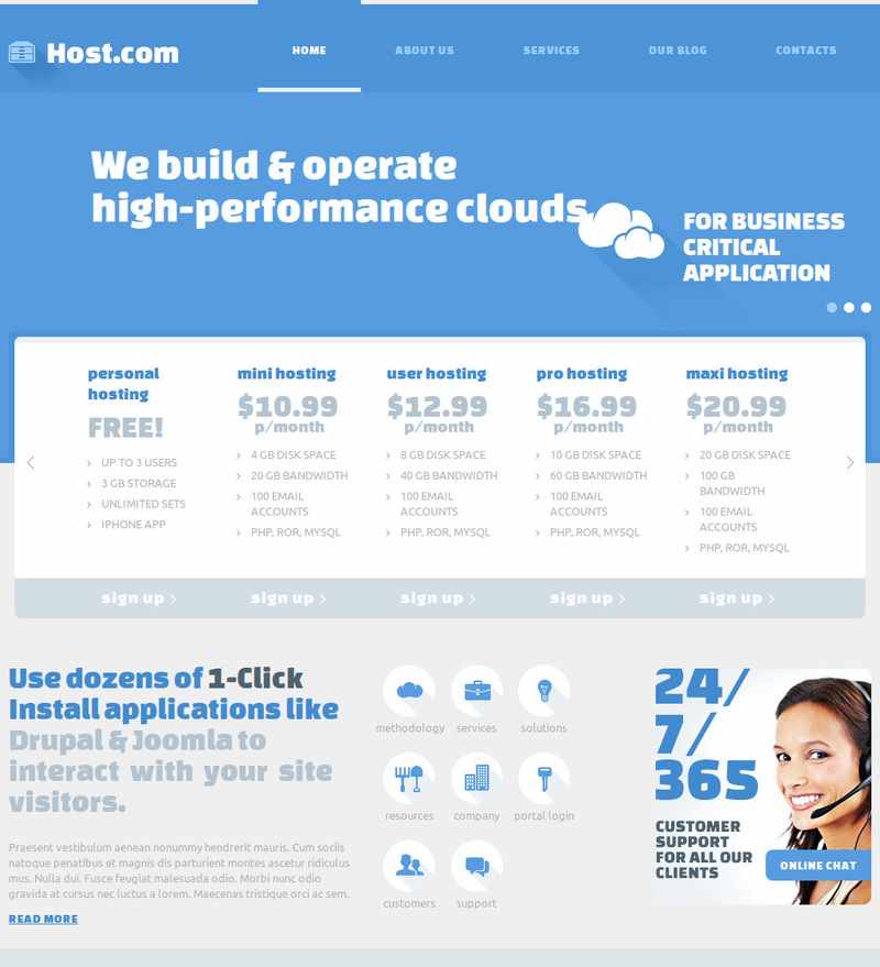 Top 10: Best Premium Joomla Web Hosting Services Templates | Our Code World