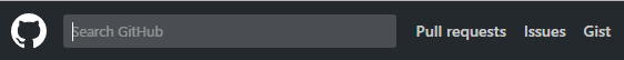 Github search bar