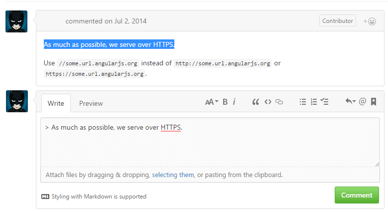 Reply Github Shortcut
