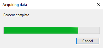 Scanning Process Dialog WIA